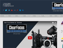 Tablet Screenshot of clearfocus-productions.co.uk